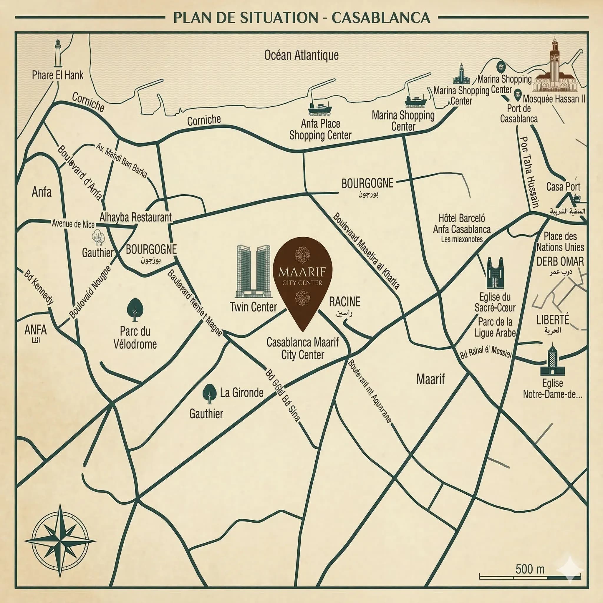 Au cœur de la ville